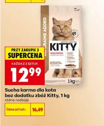 Sucha karma dla kota bez dodatku zbóż Kitty