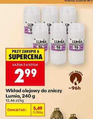 Wkład olejowy do zniczy Lumia