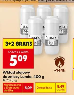 Wkład olejowy do zniczy Lumia