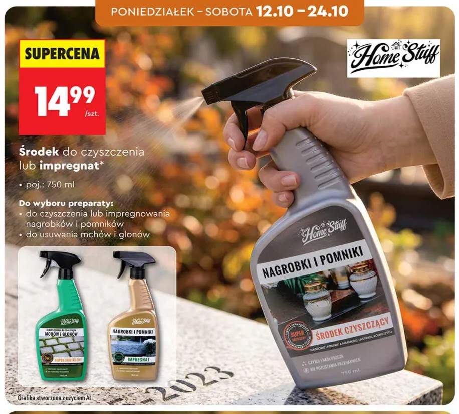 Środek do czyszczenia nagrobków i pomników Home Stuff +2 warianty