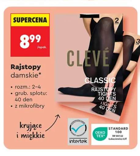 Rajstopy damskie 40 den Clevé