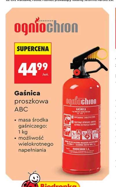 Gaśnica proszkowa Abc Ogniochron
