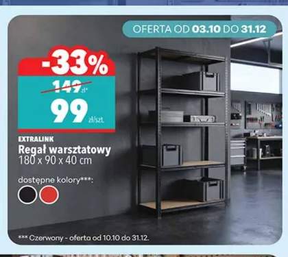 Regał warsztatowy 180x90x40 cm Extralink