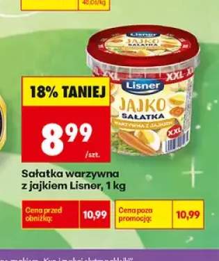 Sałatka warzywna z jajkiem Lisner XXL