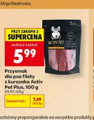 Przysmak dla psa filety z kurczaka Activ Pet Plus