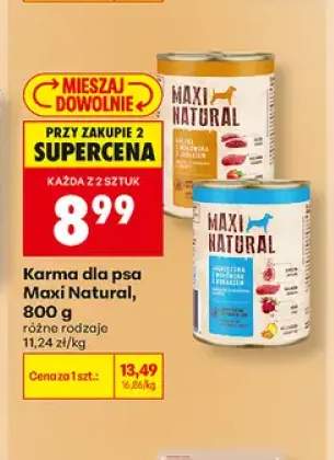 Karma dla psa Maxi Natural kaczka i wołowina z jabłkiem