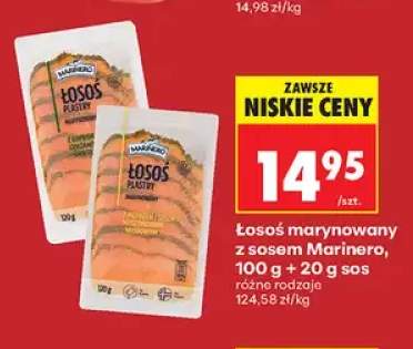 Łosoś marynowany plastry z pieprzem i sosem musztardowo-miodowym Marinero
