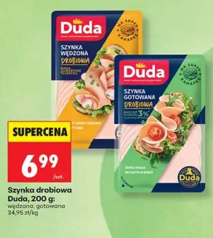 Szynka drobiowa wędzona Duda +1 wariant