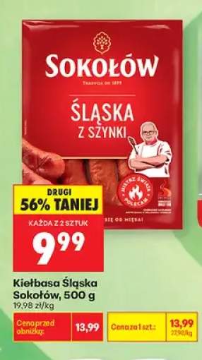 Kiełbasa śląska z szynki Sokołów