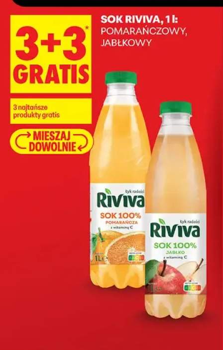 Sok pomarańczowy Riviva 100% +1 wariant