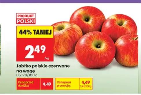 Jabłko polskie czerwone na wagę