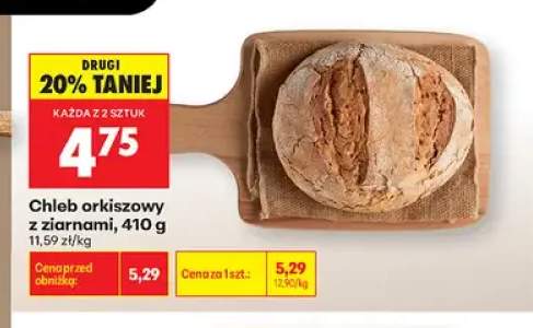 Chleb orkiszowy z ziarnami