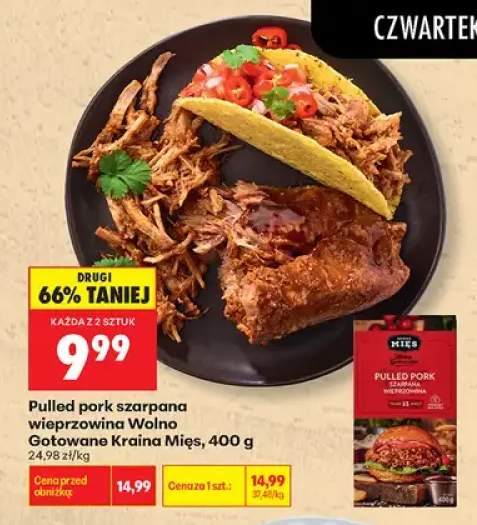 Pulled pork szarpana wieprzowina Wolno Gotowane Kraina Mięs