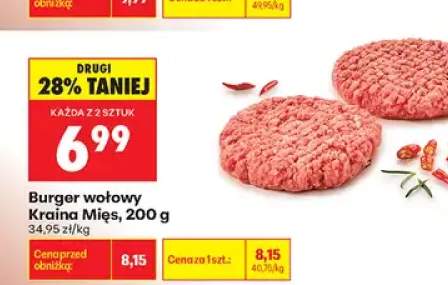Burger wołowy Kraina Mięs