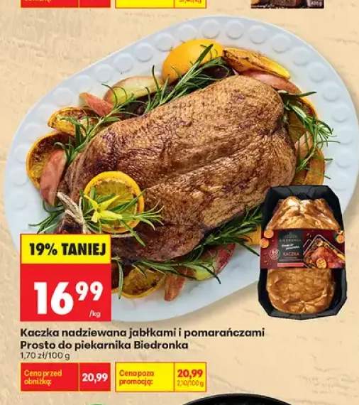 Kaczka nadziewana jabłkami i pomarańczami Prosto do piekarnika Biedronka
