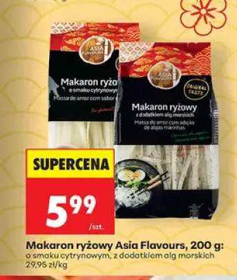 Makaron ryżowy o smaku cytrynowym Asia Flavours +1 wariant