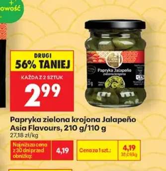 Papryka zielona krojona Jalapeño Asia Flavours
