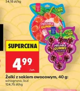 Żelki z sokiem owocowym winogrono Peelable Gummy +1 wariant
