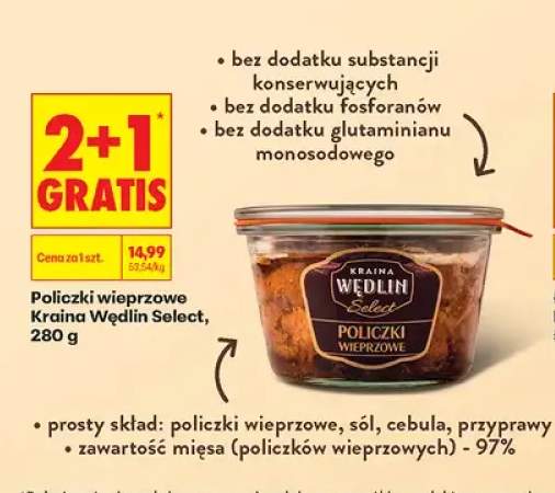 Policzki wieprzowe Kraina Wędlin Select