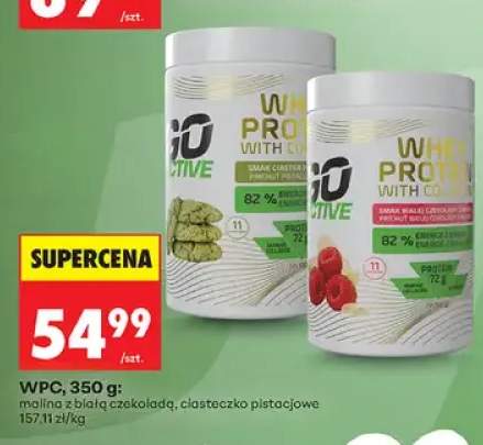 Odżywka białkowa WPC Go Active malina z białą czekoladą +1 wariant