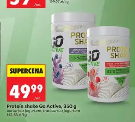 Protein shake Go Active truskawka z jogurtem +1 wariant