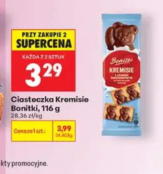 Ciasteczka Kremisie z kremem śmietankowym Bonitki