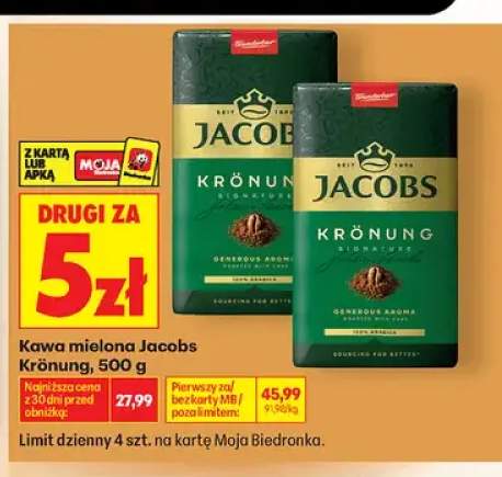Kawa mielona Jacobs Krönung