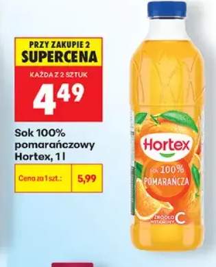 Sok 100% pomarańczowy Hortex