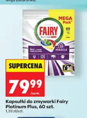 Kapsułki do zmywarki Fairy Platinum Plus 60-pak