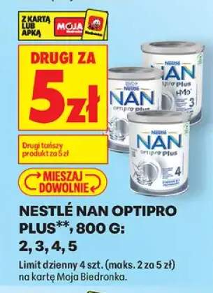 Mleko modyfikowane Nestlé NAN Optipro Plus 2 +3 warianty