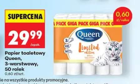 Papier toaletowy 3-warstwowy Queen Limited Edition 50-pak
