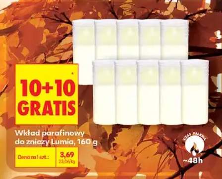 Wkład parafinowy do zniczy Lumia