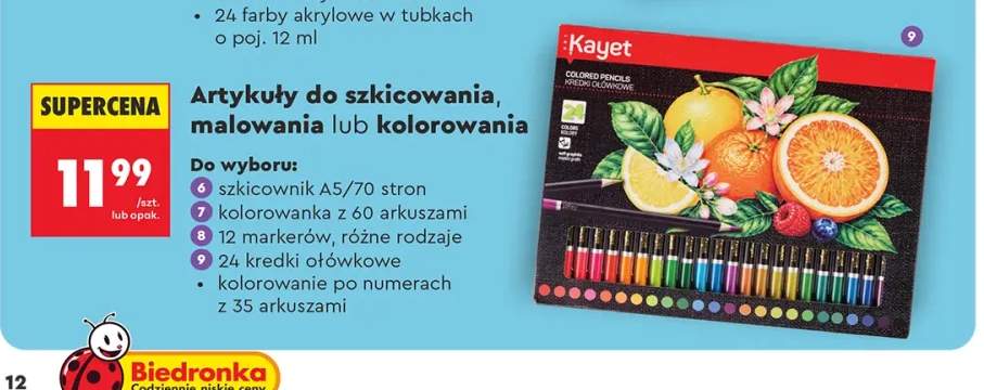 Szkicownik A5 70 stron Kayet +4 warianty