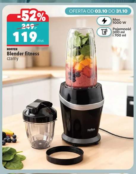 Blender fitness czarny Hoffen