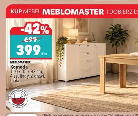 Komoda 110x35x82 cm Meblomaster