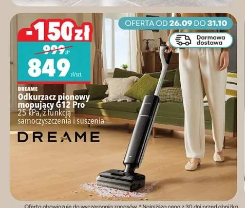 Odkurzacz pionowy mopujący G12 Pro z funkcją samoczyszczenia i suszenia Dreame