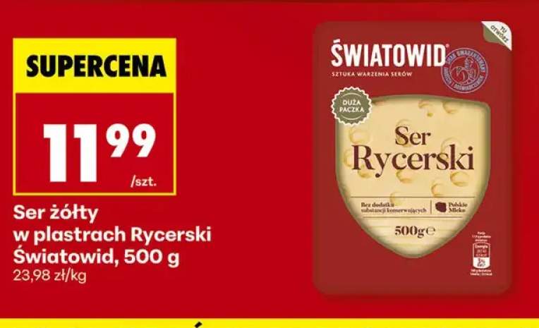 Ser żółty w plastrach Rycerski Światowid