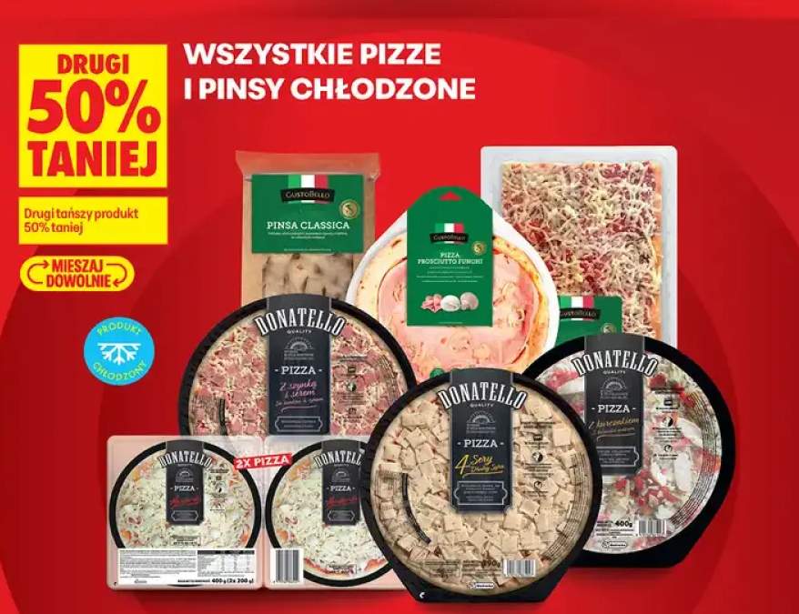 Pizza Prosciutto Funghi Gustobello +7 wariantów