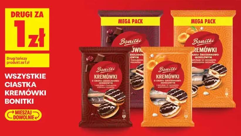 Ciastka Kremówki Bonitki +2 warianty