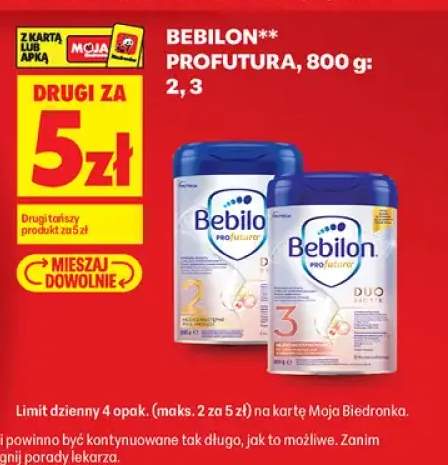 Mleko modyfikowane Bebilon Profutura 2 +1 wariant