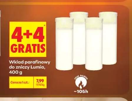 Wkład parafinowy do zniczy Lumia