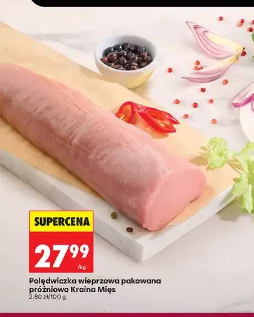 Polędwiczka wieprzowa pakowana próżniowo Kraina Mięs