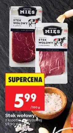 Stek wołowy z łopatki Kraina Mięs +1 wariant