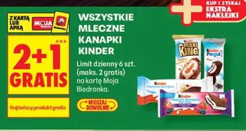 Mleczne kanapki Kinder +4 warianty