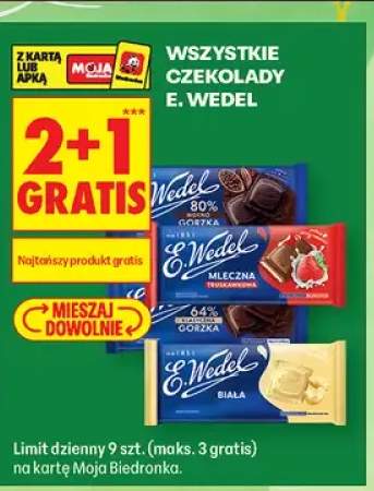 Czekolada mocno gorzka 80% E.Wedel +4 warianty