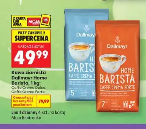 Kawa ziarnista Dallmayr Home Barista Caffe Crema Forte +1 wariant