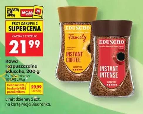 Kawa rozpuszczalna Eduscho Intense +1 wariant