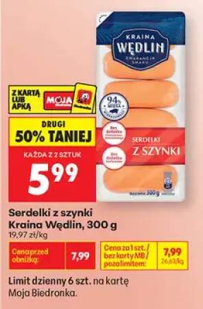 Serdelki z szynki Kraina Wędlin