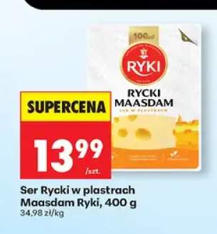 Ser Rycki w plastrach Maasdam Ryki