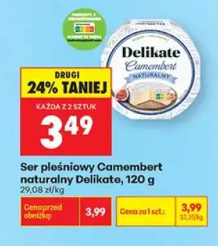 Ser pleśniowy Camembert naturalny Delikate